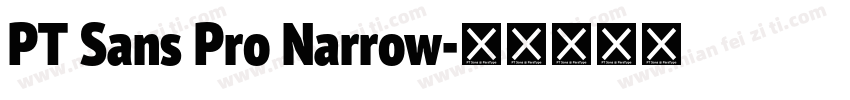 PT Sans Pro Narrow字体转换